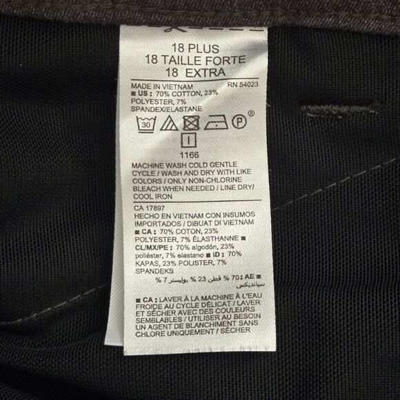 Old Navy Women's Pixie Slim Pockets Pants • Plus Size 18 • Dark Heather Grey - Picture 9 of 10